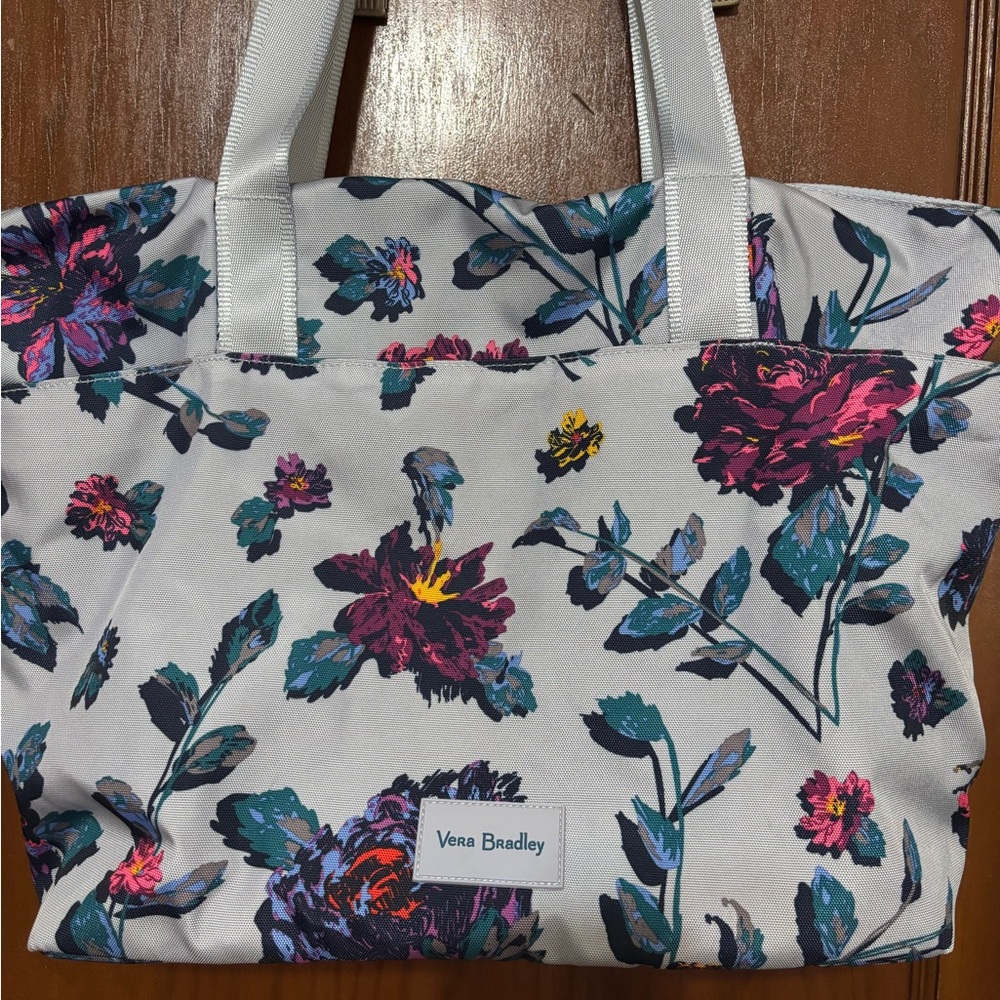 Vera Bradley White Floral Tote Bag